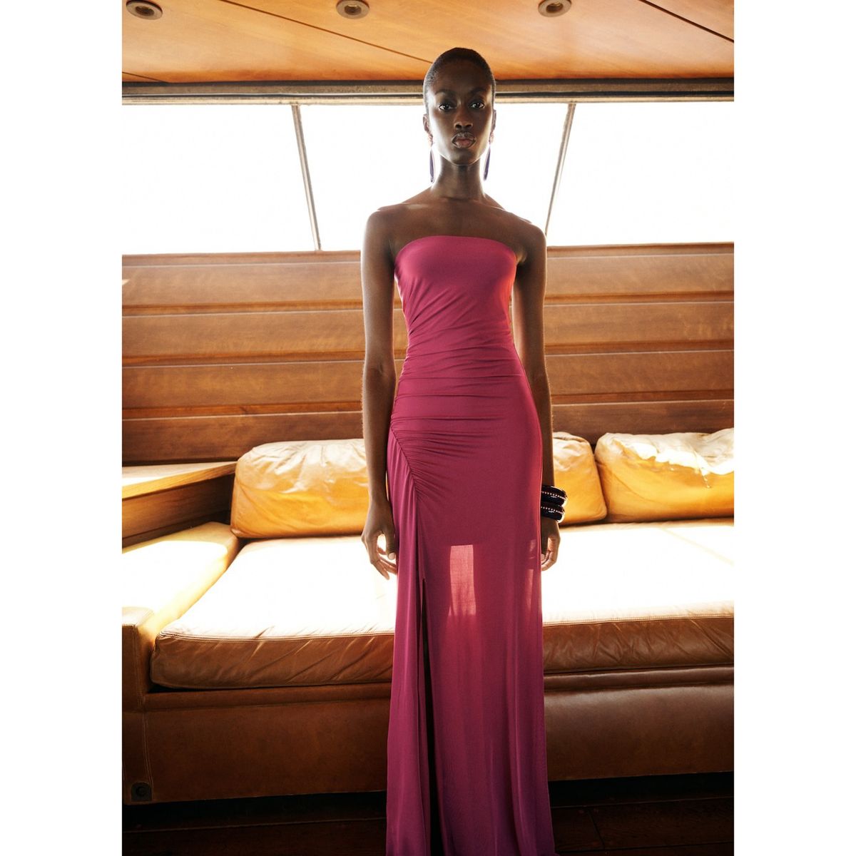 MANGO - Vestido Largo Mujer Mango