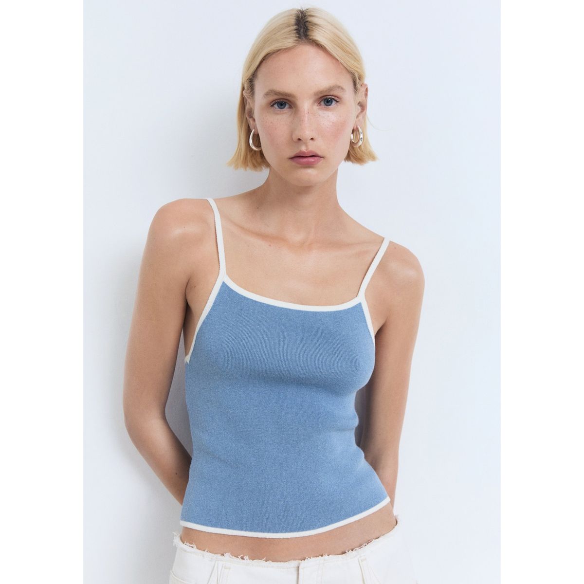 MANGO - Top Sin Mangas Mujer Mango