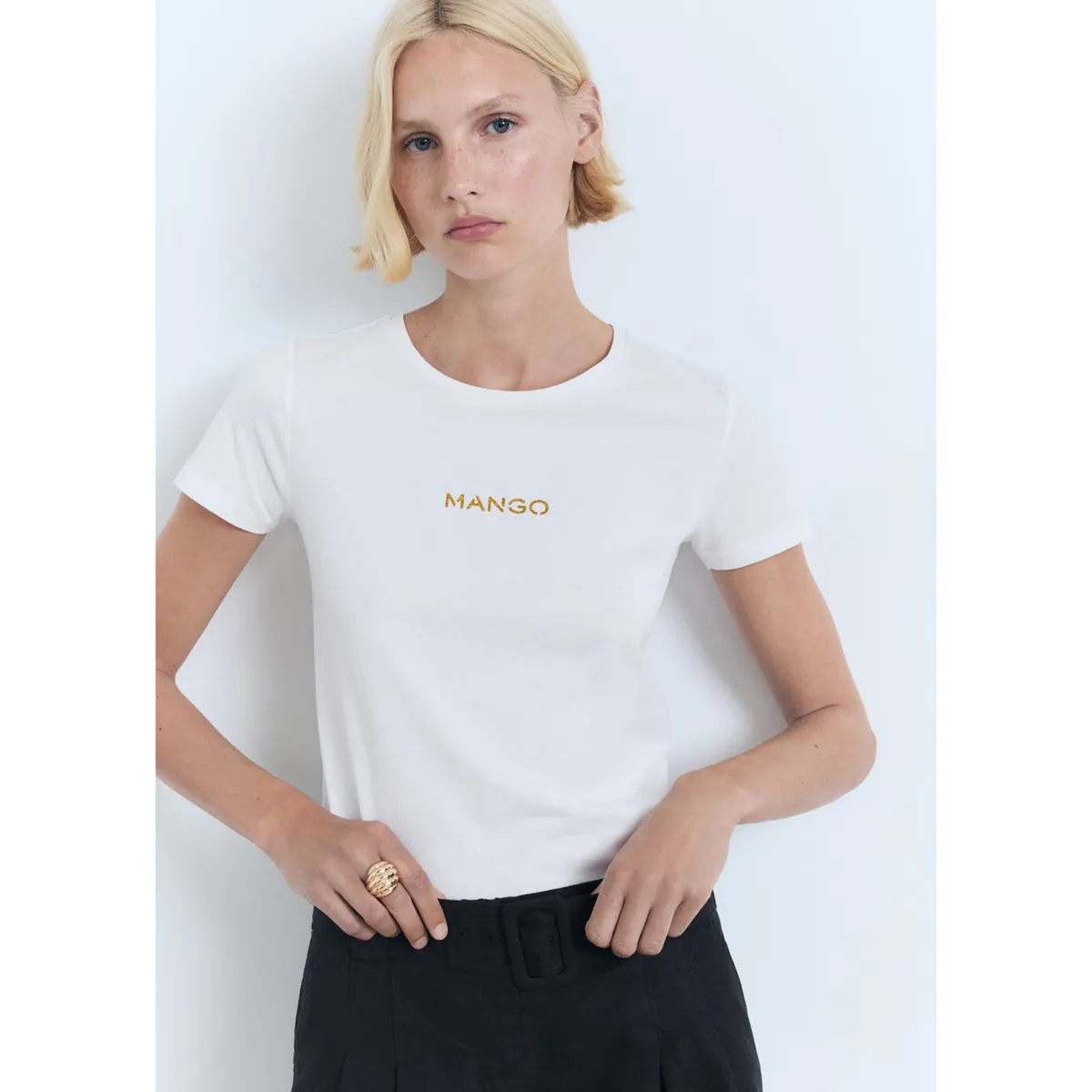 MANGO - Polo Manga Corta Mujer Mango