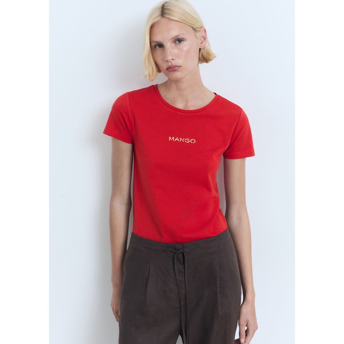 MANGO - Polo Manga Corta Mujer Mango