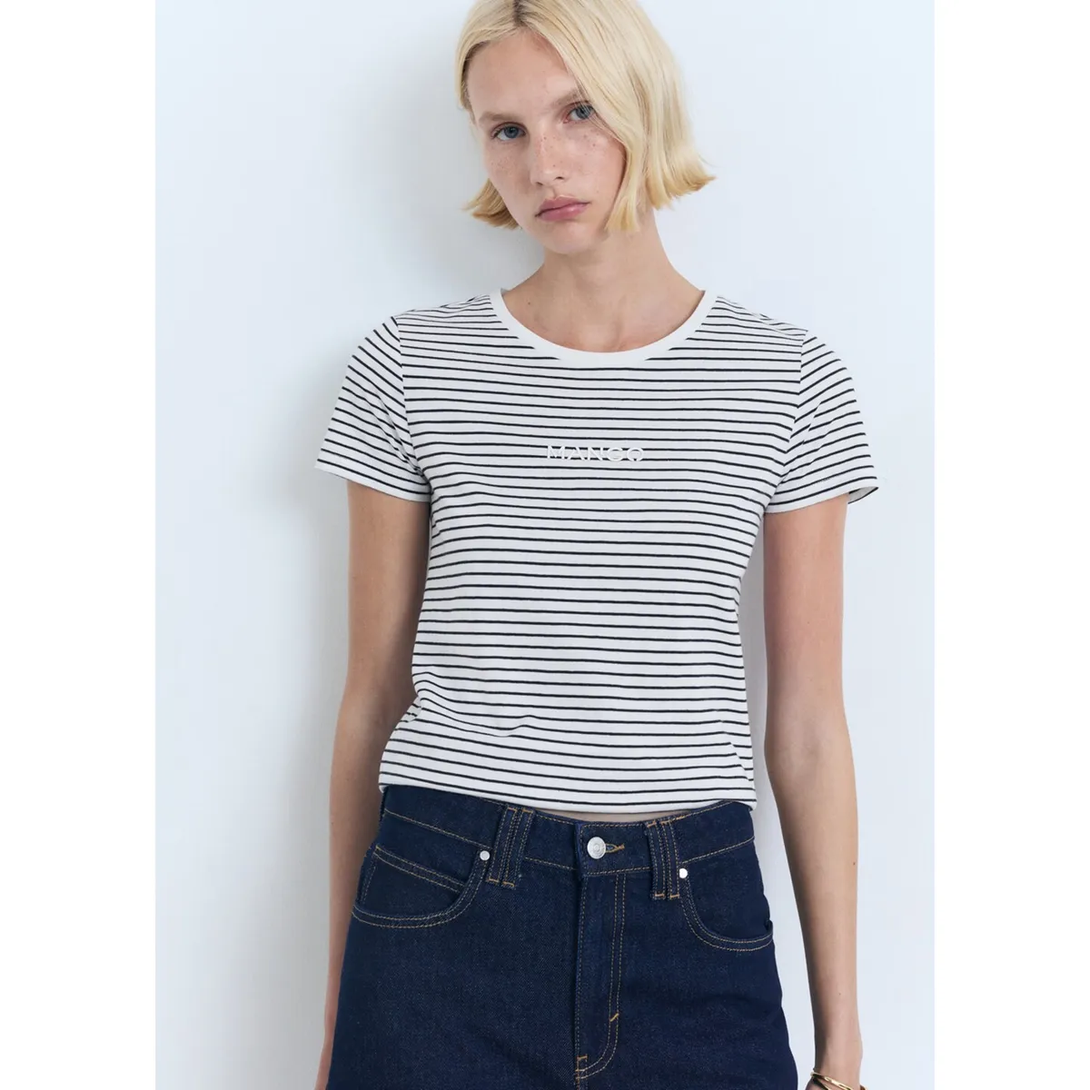 MANGO - Polo 100% Algodón Mujer Mango