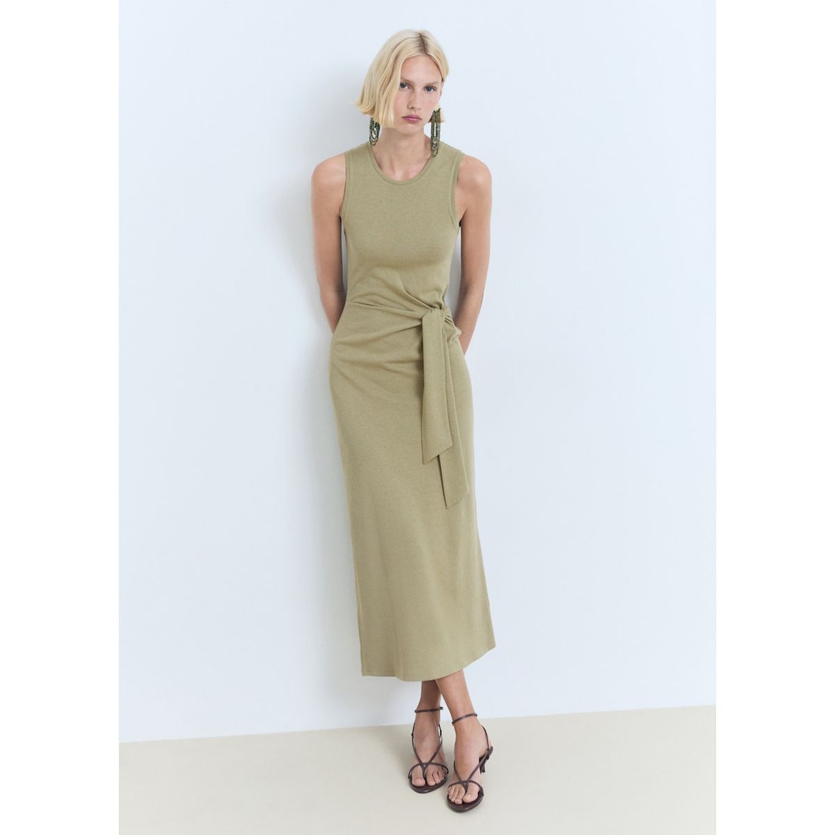 MANGO - Vestido Largo Mujer Mango