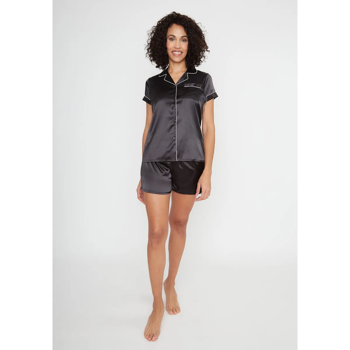 KAYSER - Pijama Short Satin Abotonado Kayser