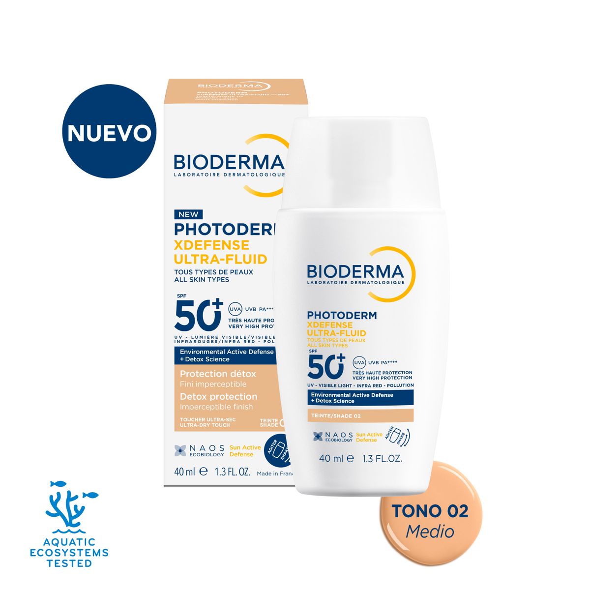 BIODERMA - Protector Solar Photoderm XDefense Ultra-Fluido Tono Medio Bioderma