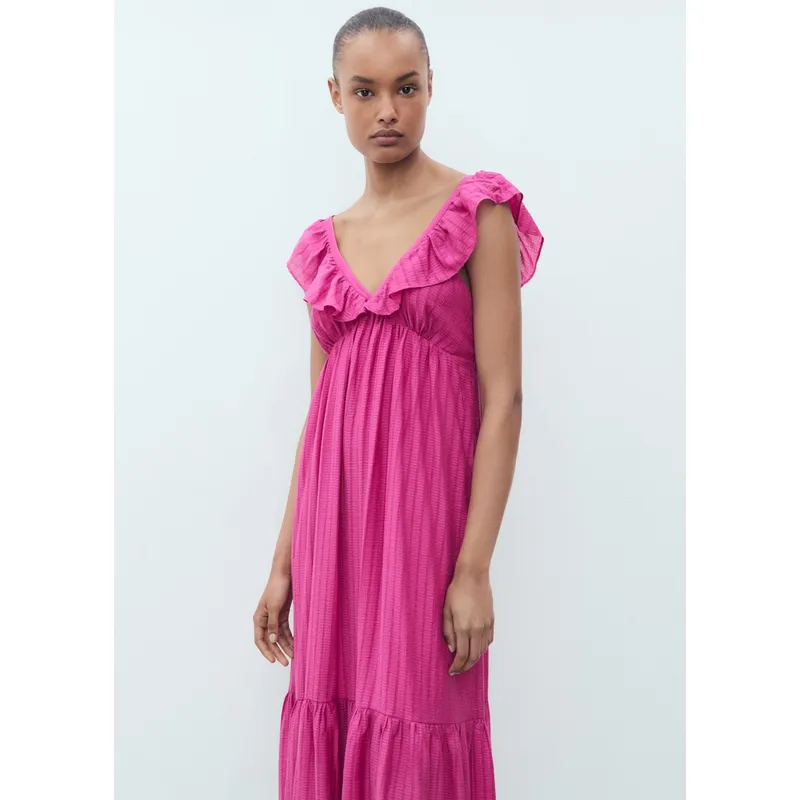 MANGO - Vestido Largo Mujer Mango