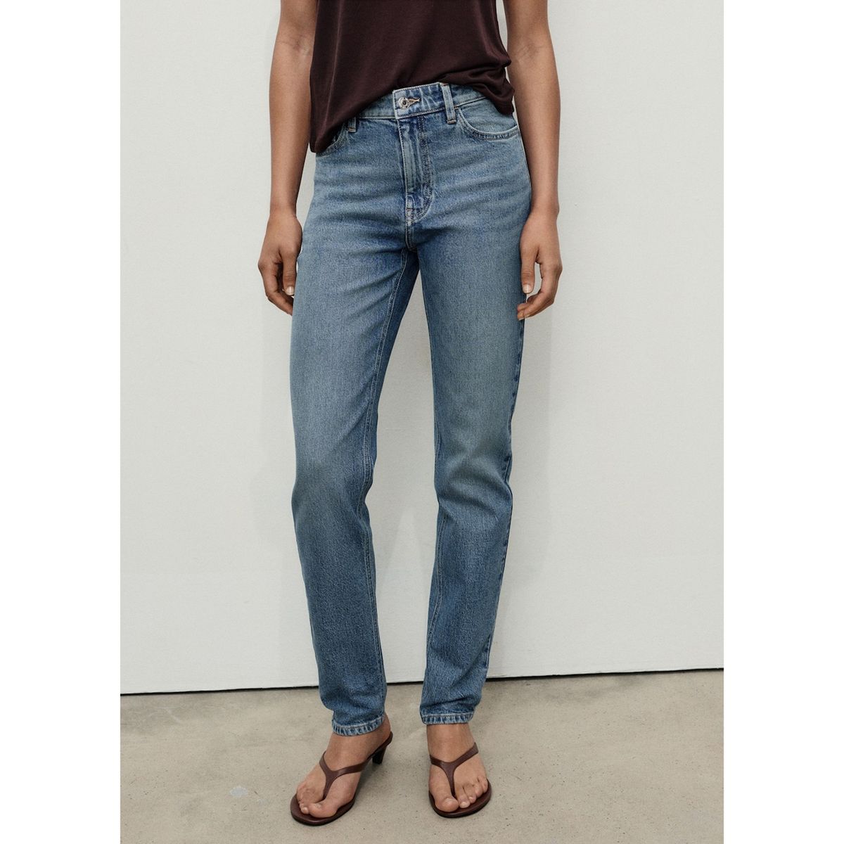 MANGO - Jean Mom Tiro Alto Mujer Mango