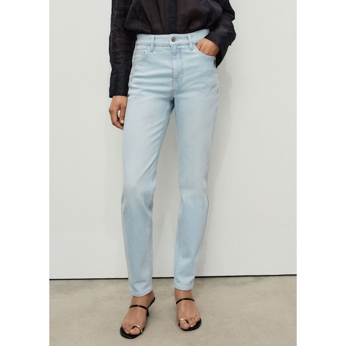 MANGO - Jean Mom Tiro Alto Mujer Mango