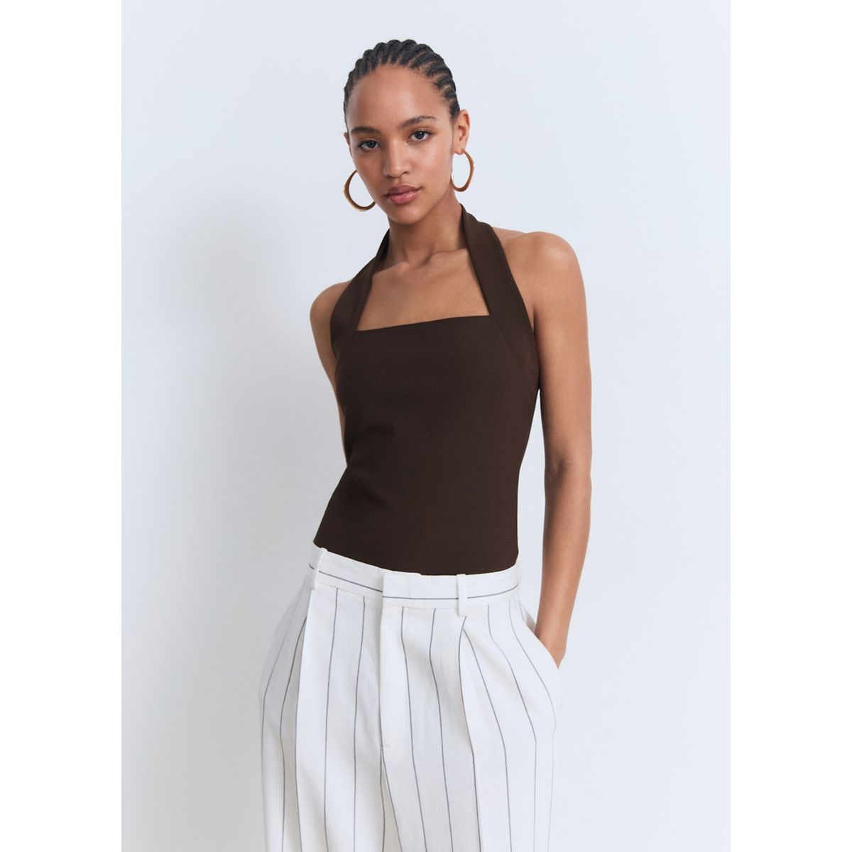 MANGO - Top Sin Mangas Mujer Mango