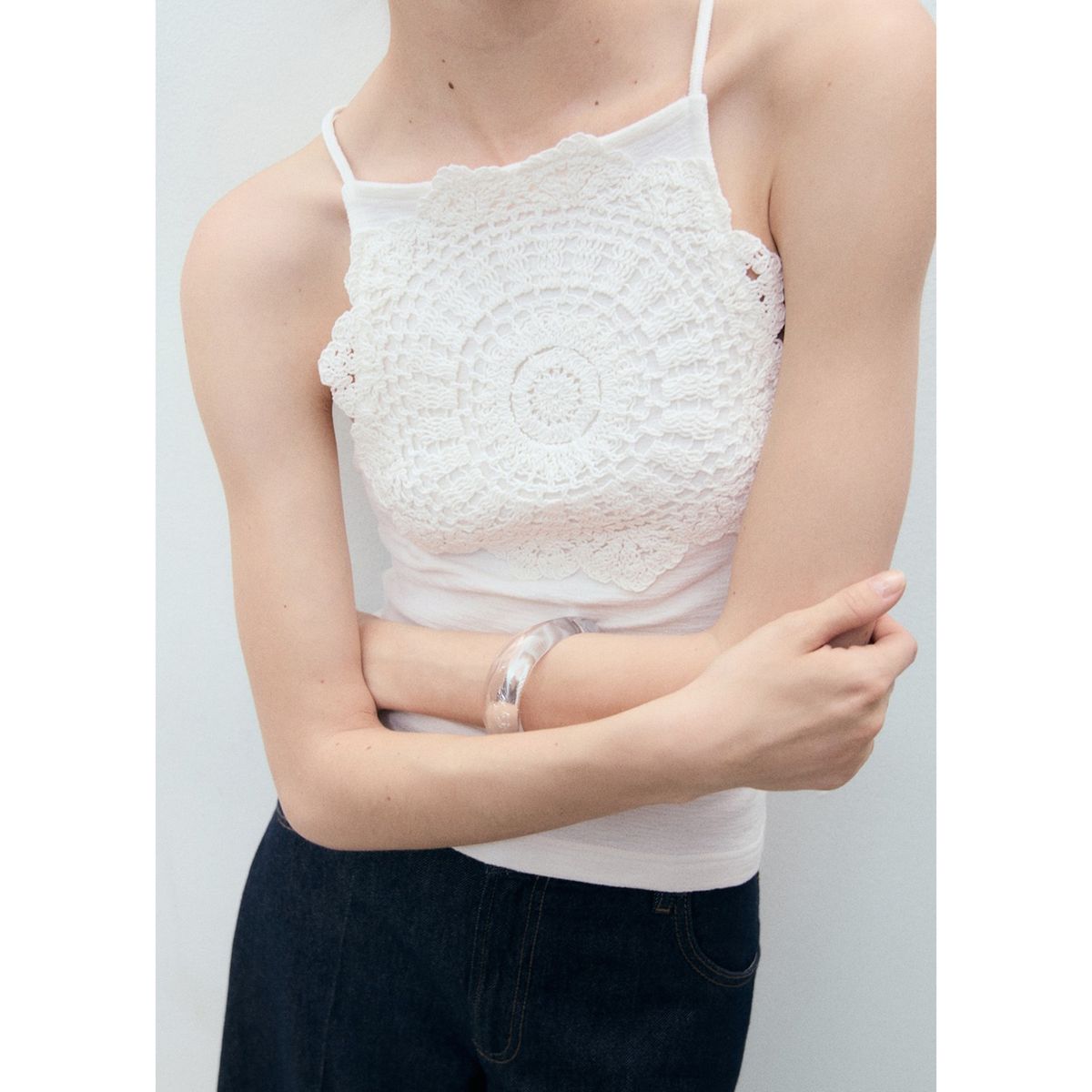 MANGO - Top Sin Mangas Mujer Mango