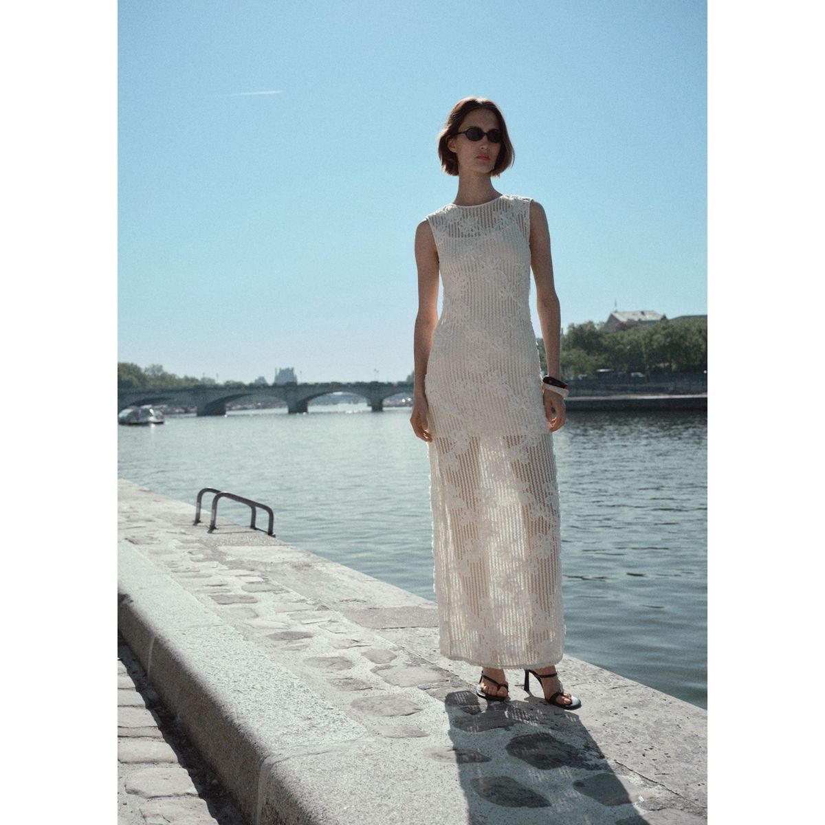 MANGO - Vestido Largo Mujer Mango