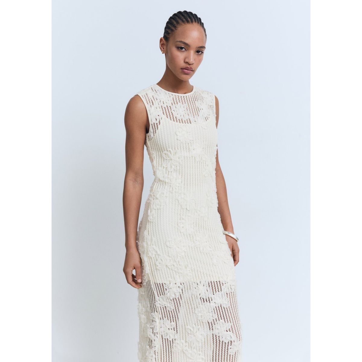 MANGO - Vestido Largo Mujer Mango