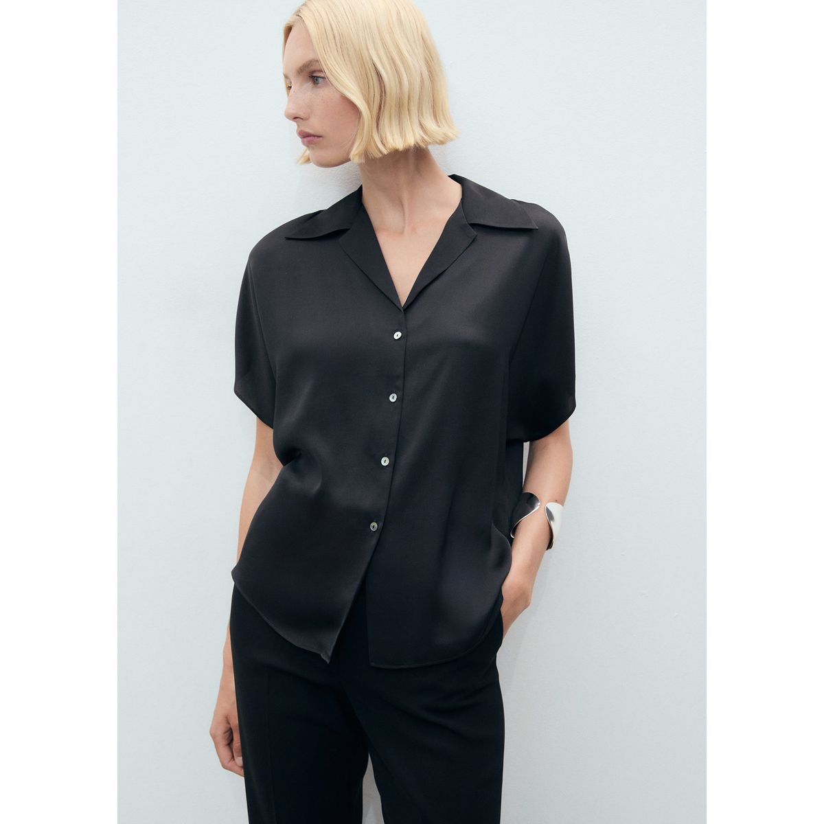 MANGO - Blusa Casual Mujer Mango