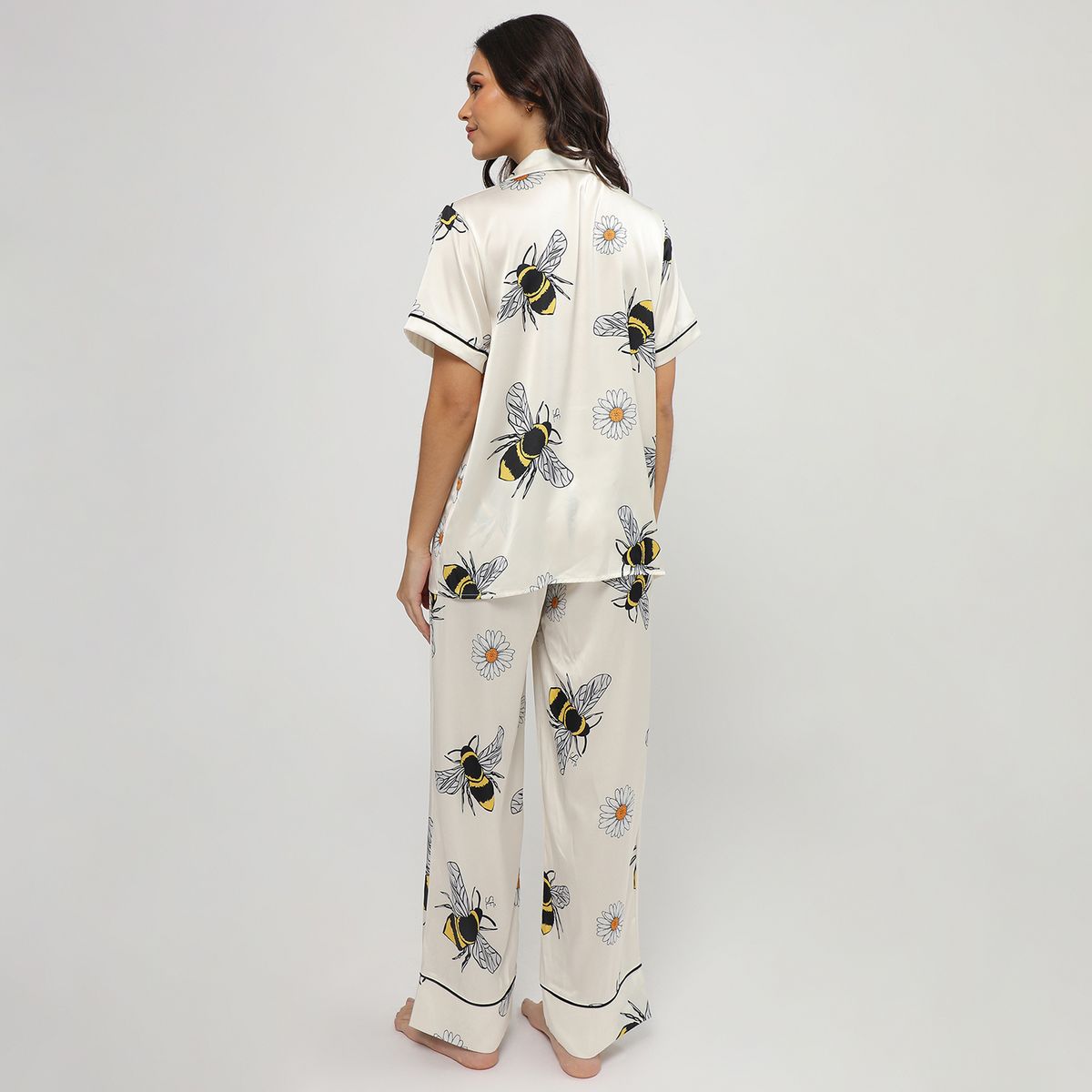 SIMONE - Pijama Silky Abejas Simone