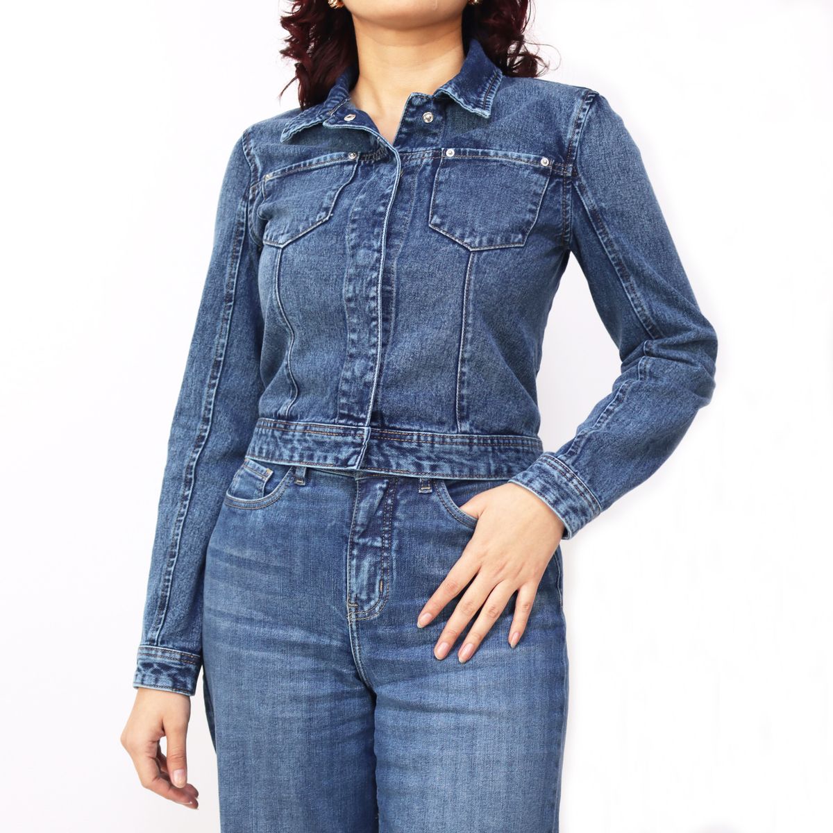 KAYRA POBLET - Casaca De Jean Mujer Kayra Poblet