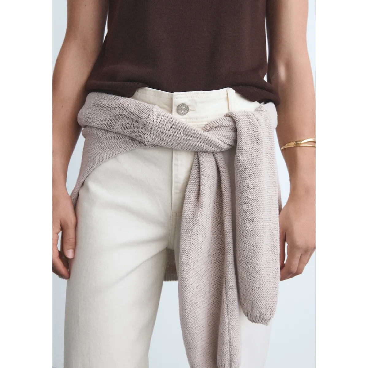 MANGO - Jean Culotte Tiro Alto Mujer Mango.