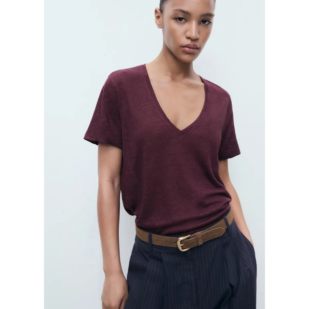 MANGO - Polo Manga Corta Mujer Mango