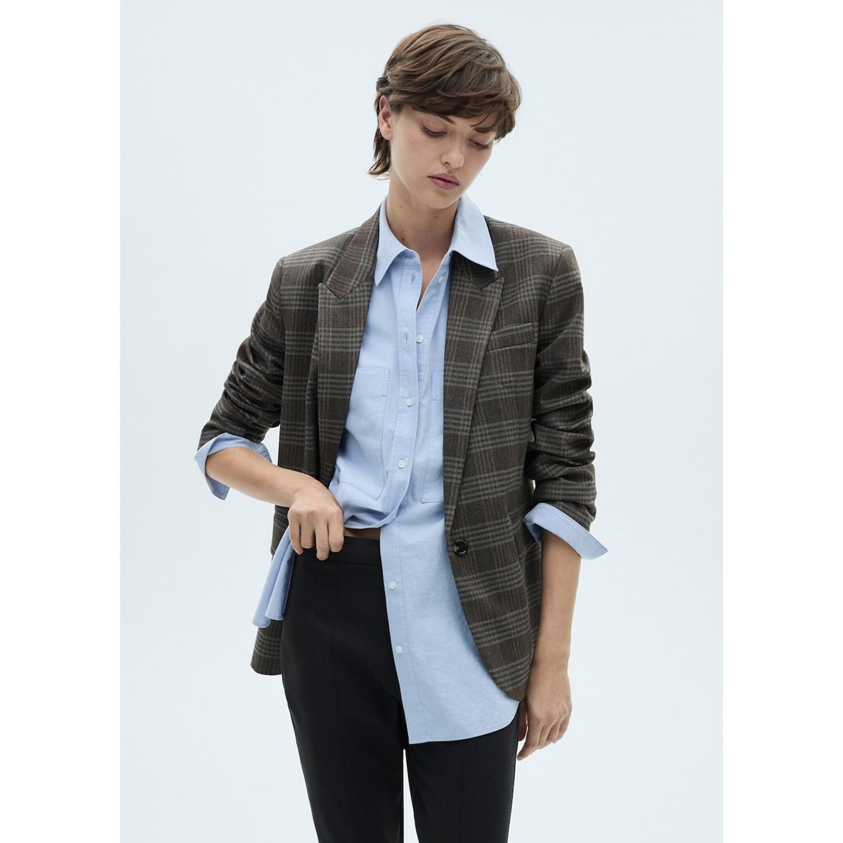 MANGO - Pantalón Skinny Tiro Alto Mujer Mango.