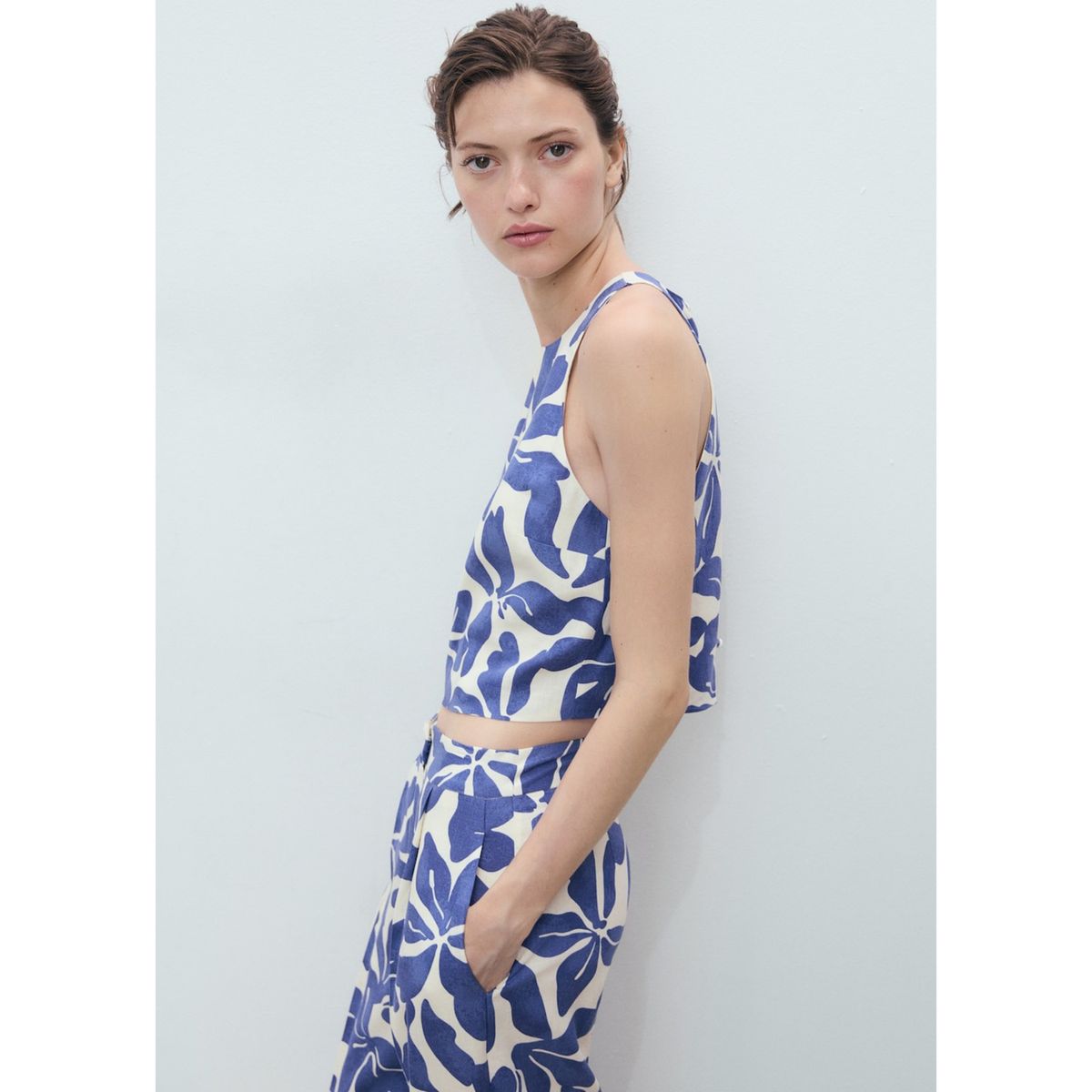 MANGO - Top Sin Mangas Mujer Mango