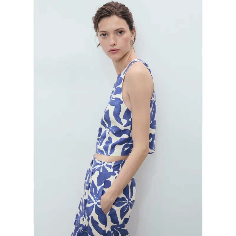 MANGO - Top Sin Mangas Mujer Mango