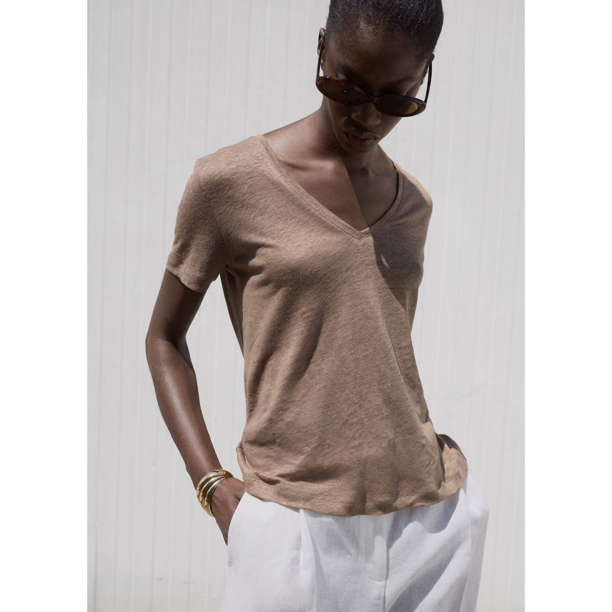 MANGO - Polo Manga Corta Mujer Mango