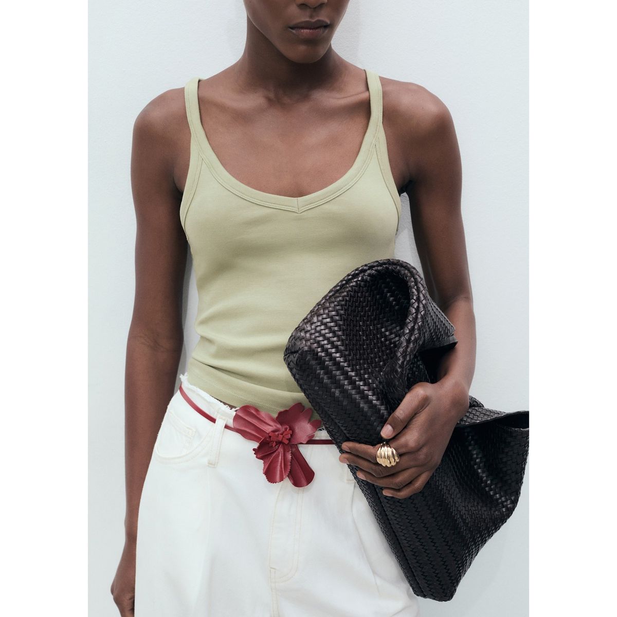 MANGO - Top Sin Mangas Mujer Mango