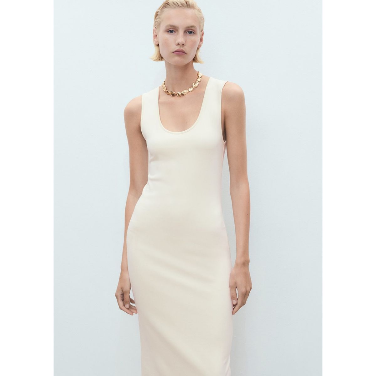 MANGO - Vestido Largo Mujer Mango