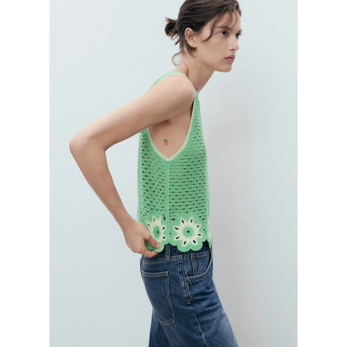 MANGO - Top Sin Mangas Mujer Mango