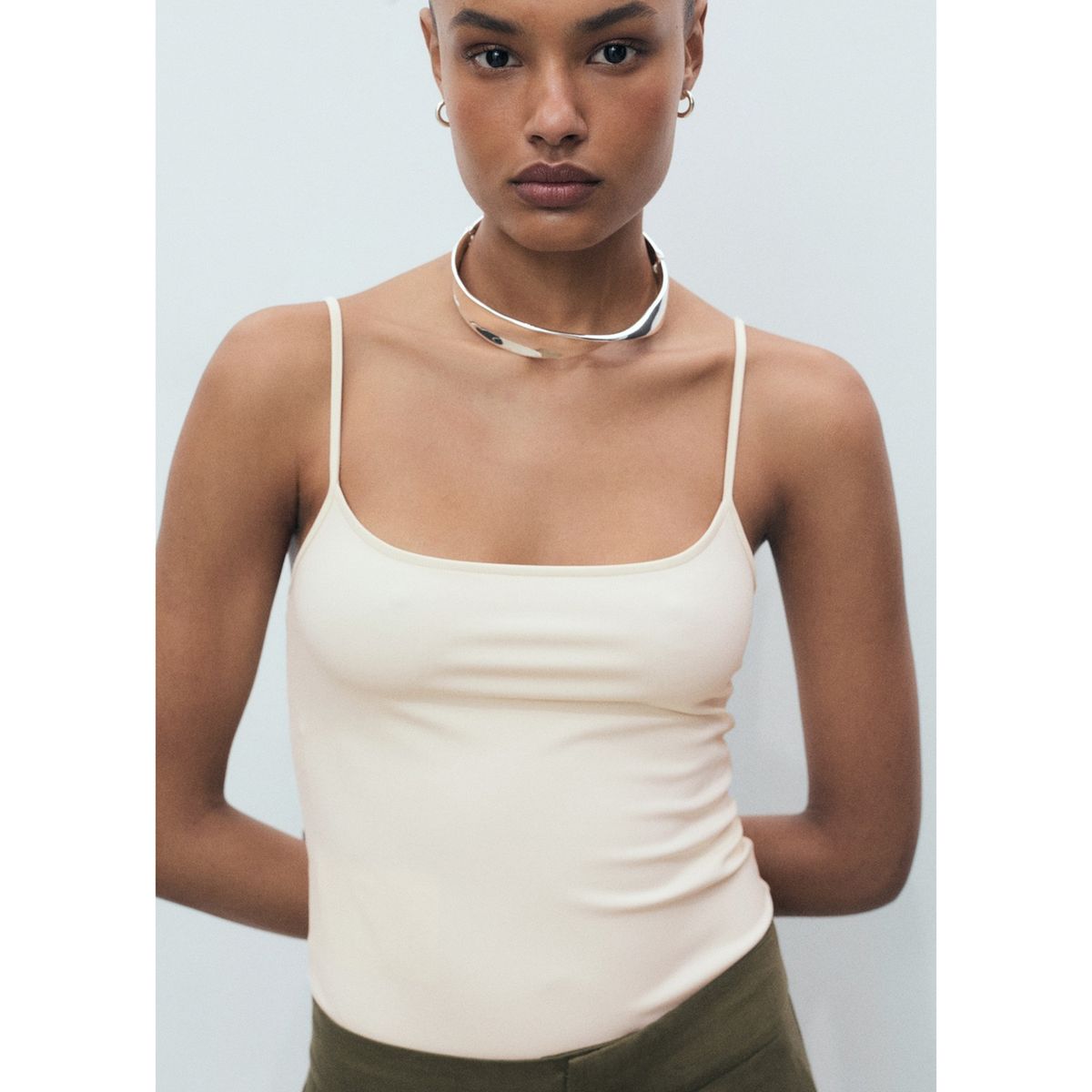 MANGO - Top Sin Mangas Mujer Mango