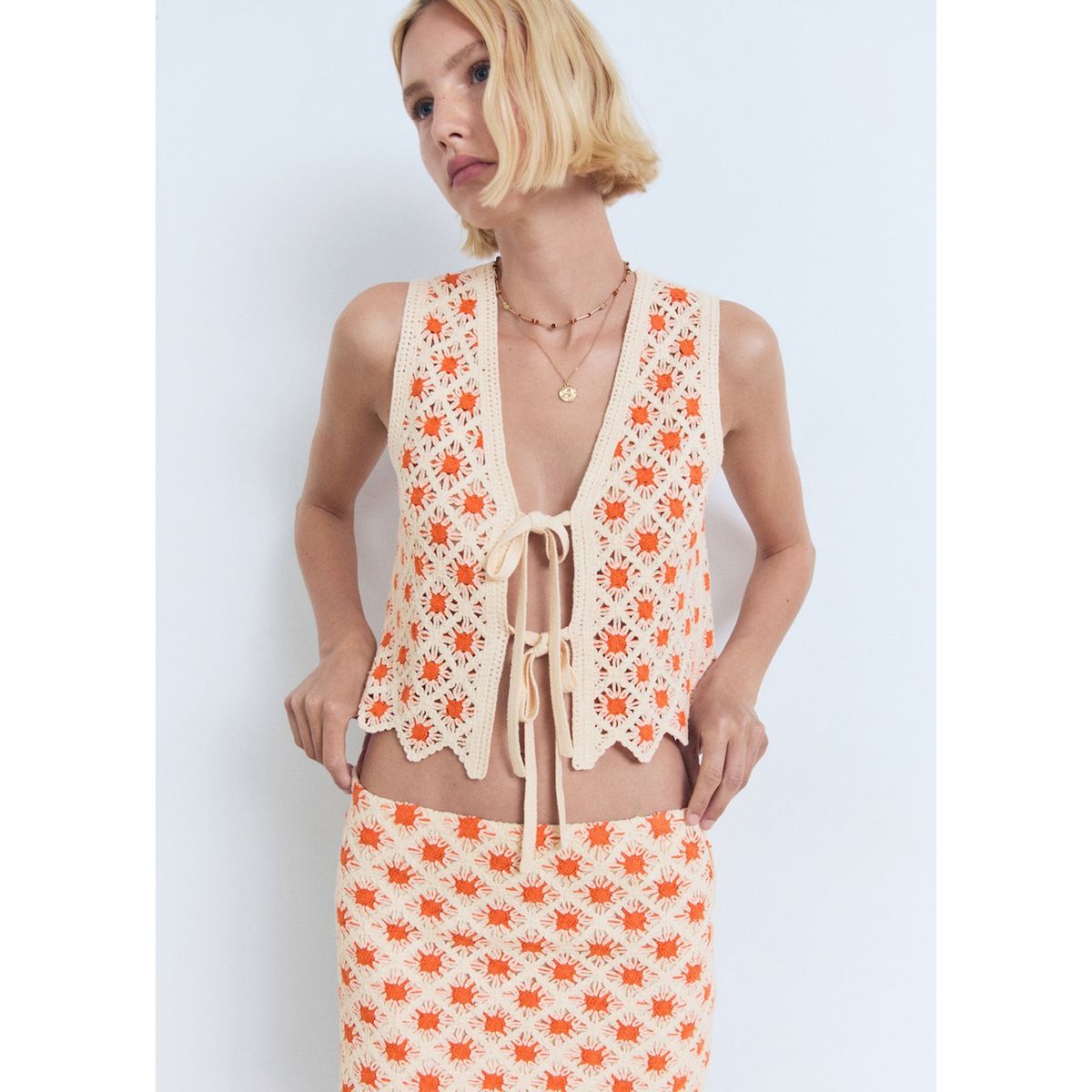 MANGO - Top Sin Mangas Mujer Mango