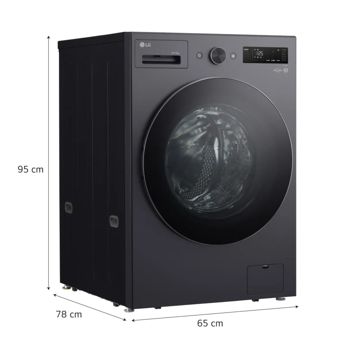 LG - Lavaseca WD20EGNTSPG 20kg/10kg AI DD Carga Frontal Grafito LG