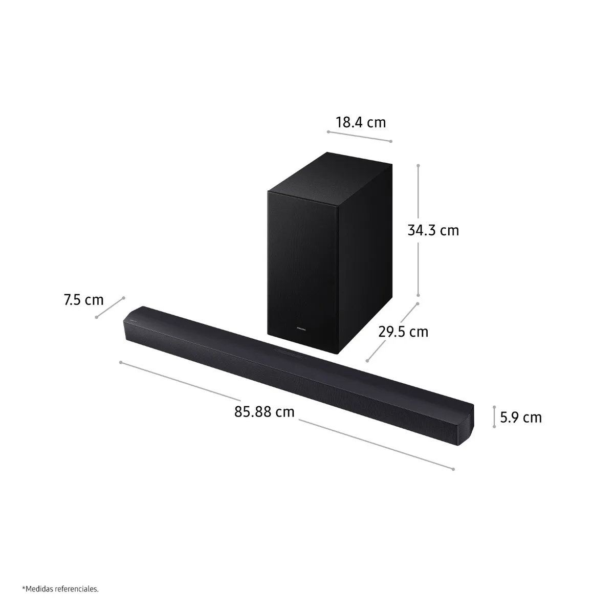 SAMSUNG - Soundbar Samsung Serie B 2.1 Ch. B450f (2025)