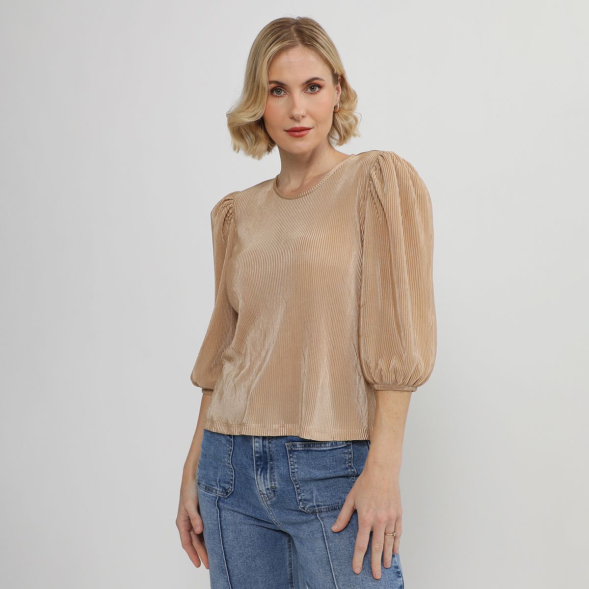 APOLOGY - Blusa Manga Corta Mujer Apology x Viviana Rivas Plata