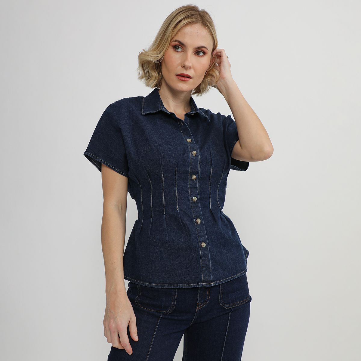 APOLOGY - Blusa Manga Corta Mujer Apology x Viviana Rivas Plata