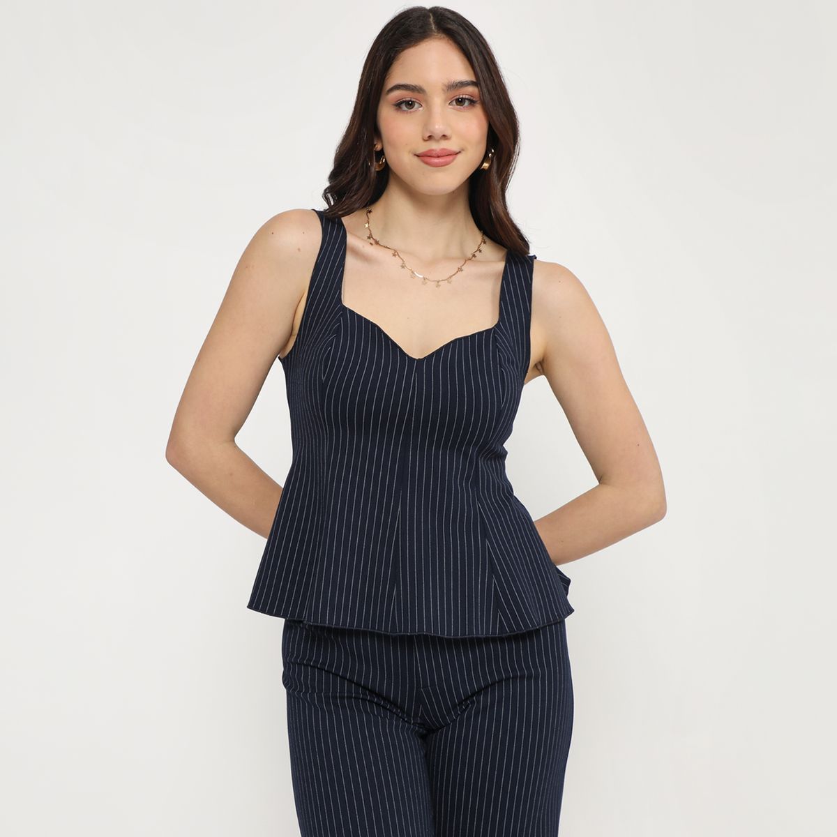 SYBILLA - Top Peplum Mujer Sybilla