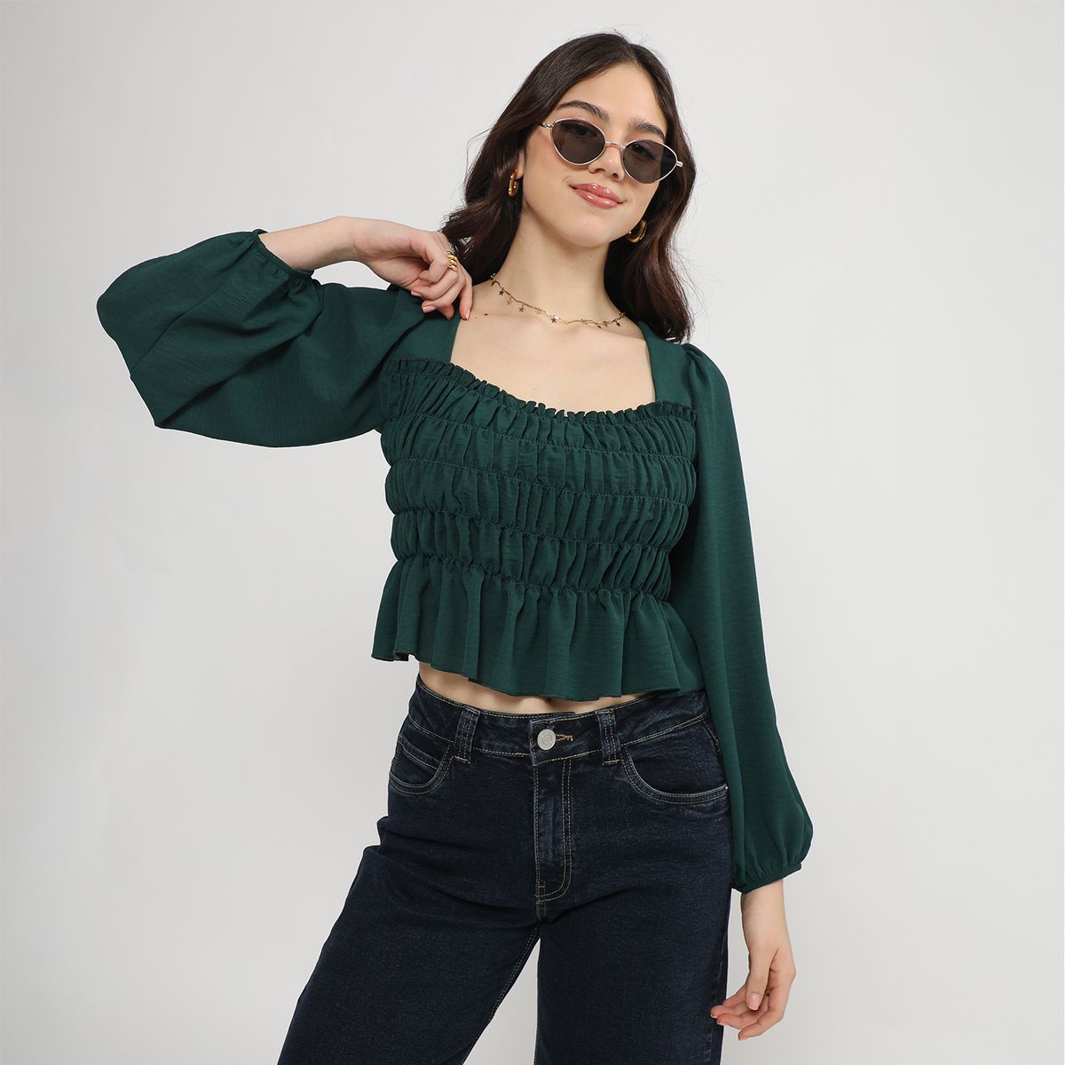 SYBILLA - Blusa Manga Larga Mujer Sybilla