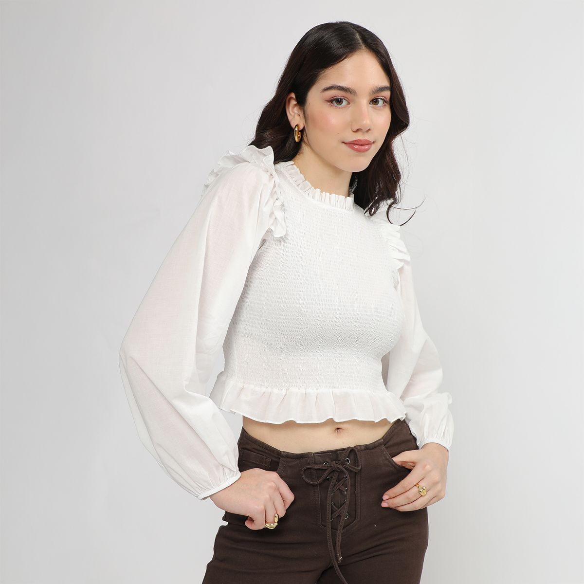 SYBILLA - Blusa 100% Algodón Mujer Sybilla