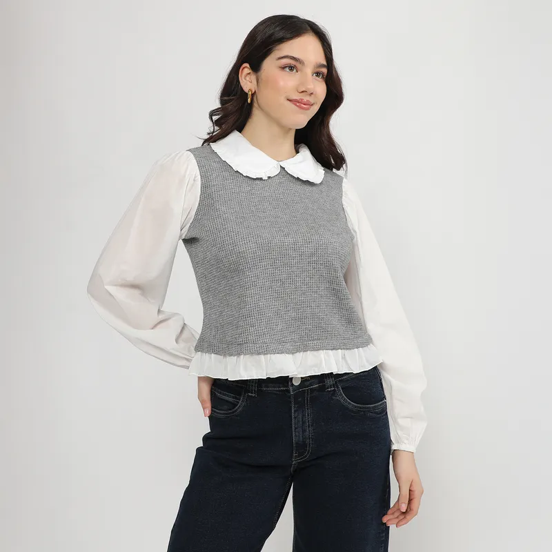 SYBILLA - Blusa Manga Larga Mujer Sybilla