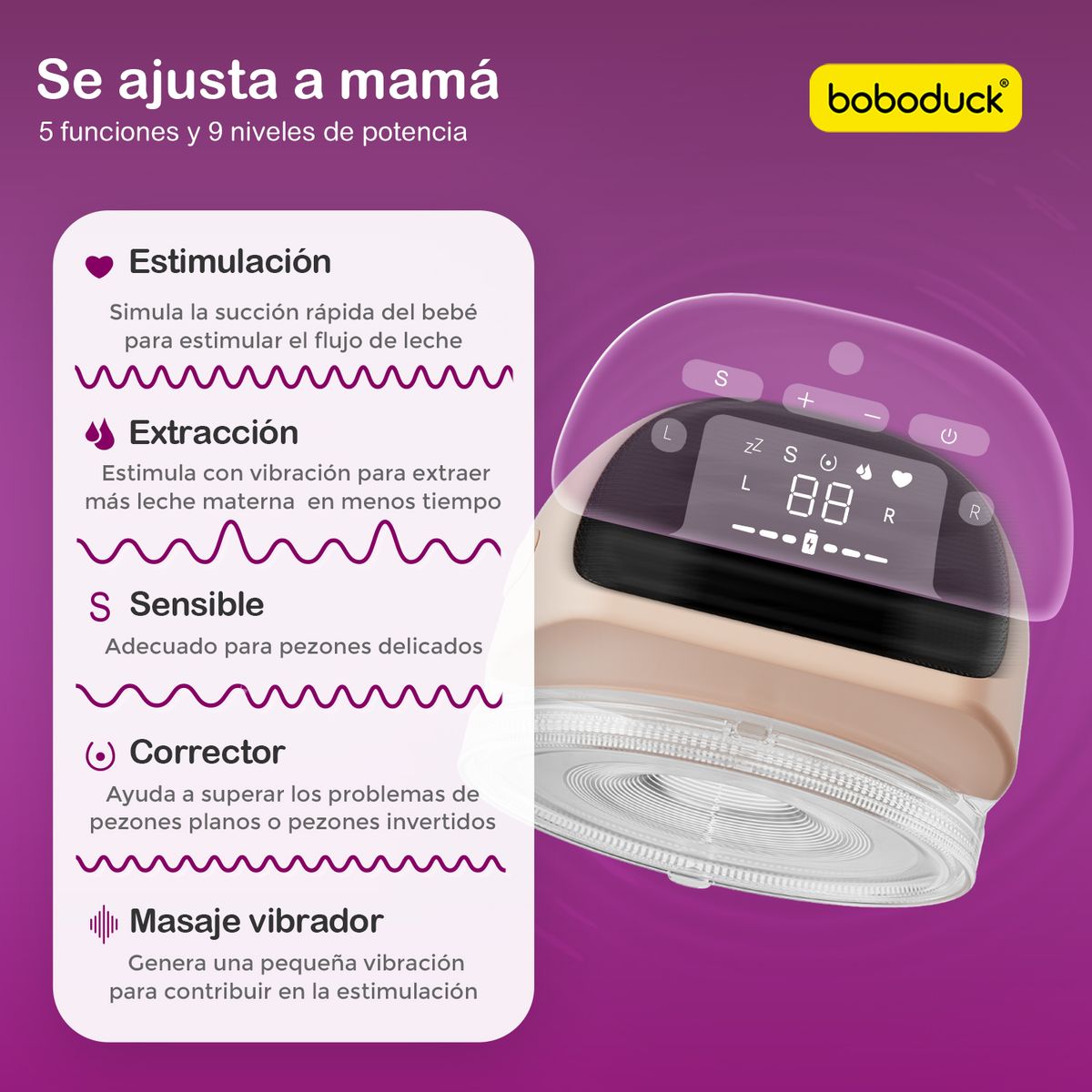 BOBODUCK - Extractor Electrico Simple Wearable Boboduck