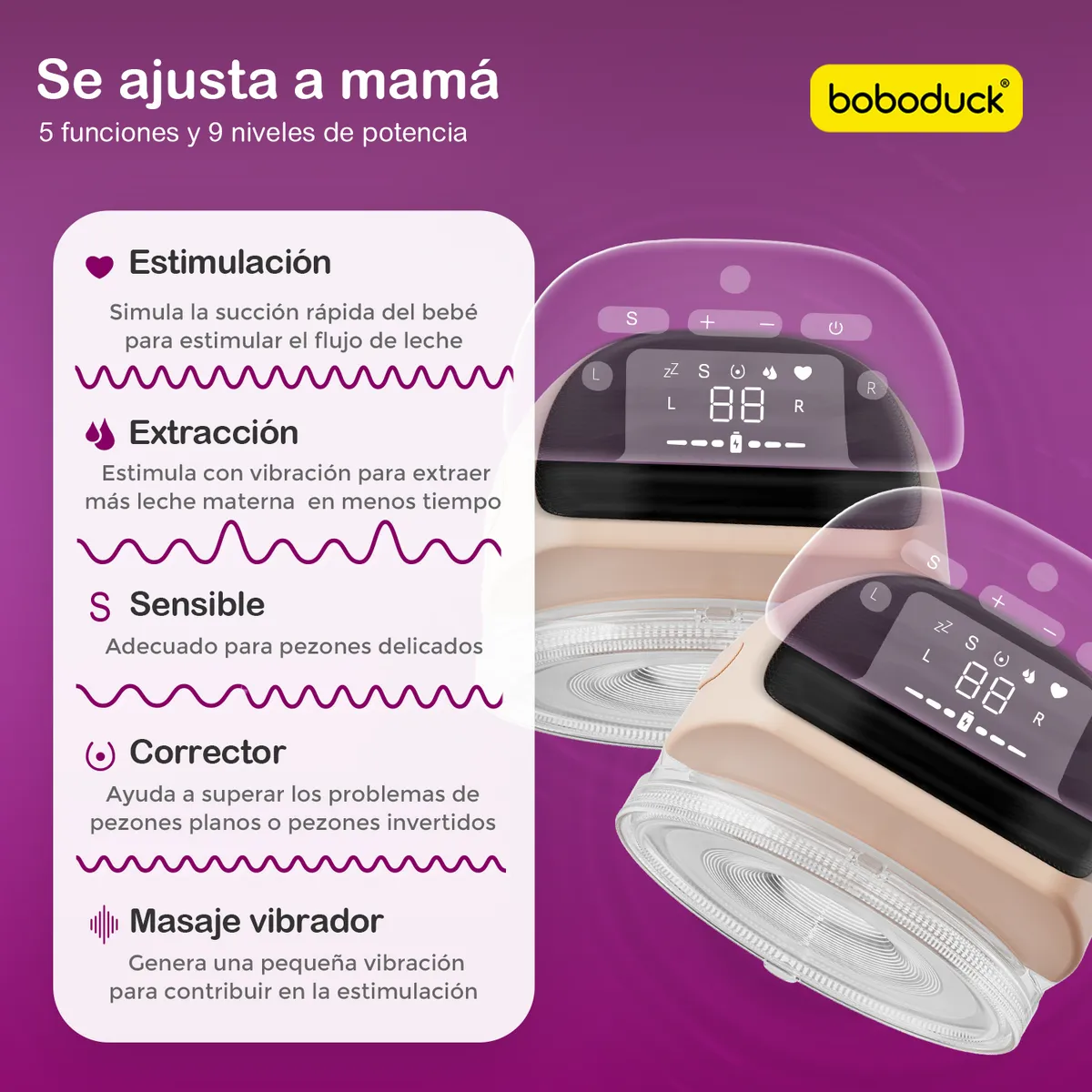 BOBODUCK - Set Extractor Electrico Doble Wearable Boboduck