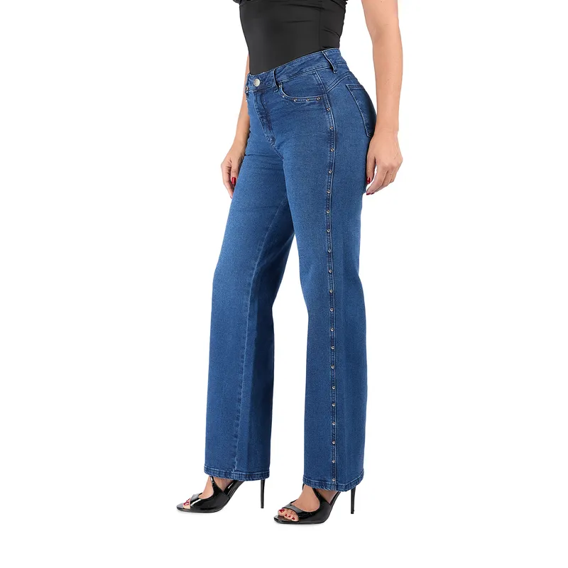 VRP BY VIVIANA RIVAS PLATA - Jean Straight Tiro Medio Mujer Vrp By Viviana Rivas Plata