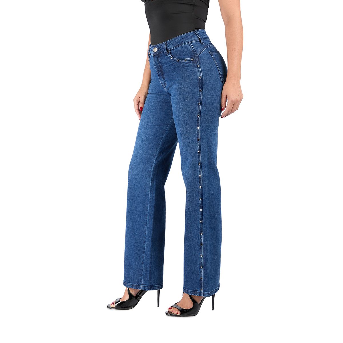 VRP BY VIVIANA RIVAS PLATA - Jean Straight Tiro Medio Mujer Vrp By Viviana Rivas Plata