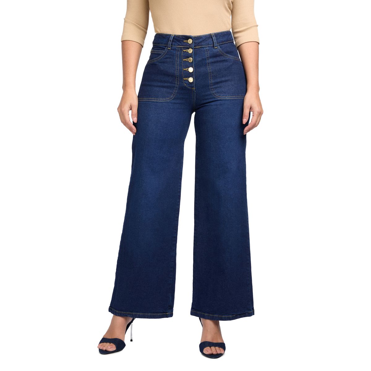 VRP BY VIVIANA RIVAS PLATA - Jean Palazzo Tiro Alto Mujer Vrp By Vivina Rivas Plata