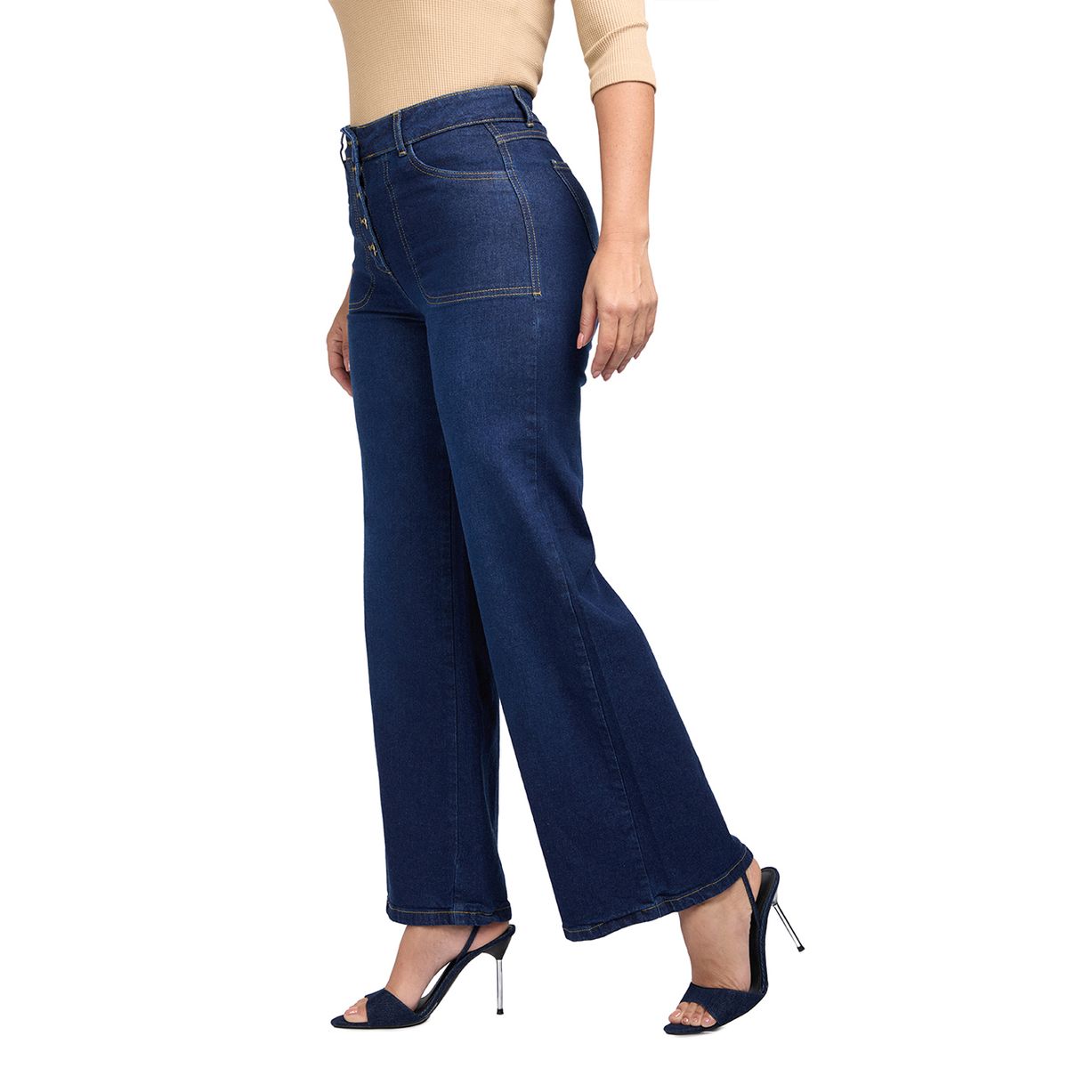 VRP BY VIVIANA RIVAS PLATA - Jean Palazzo Tiro Alto Mujer Vrp By Vivina Rivas Plata