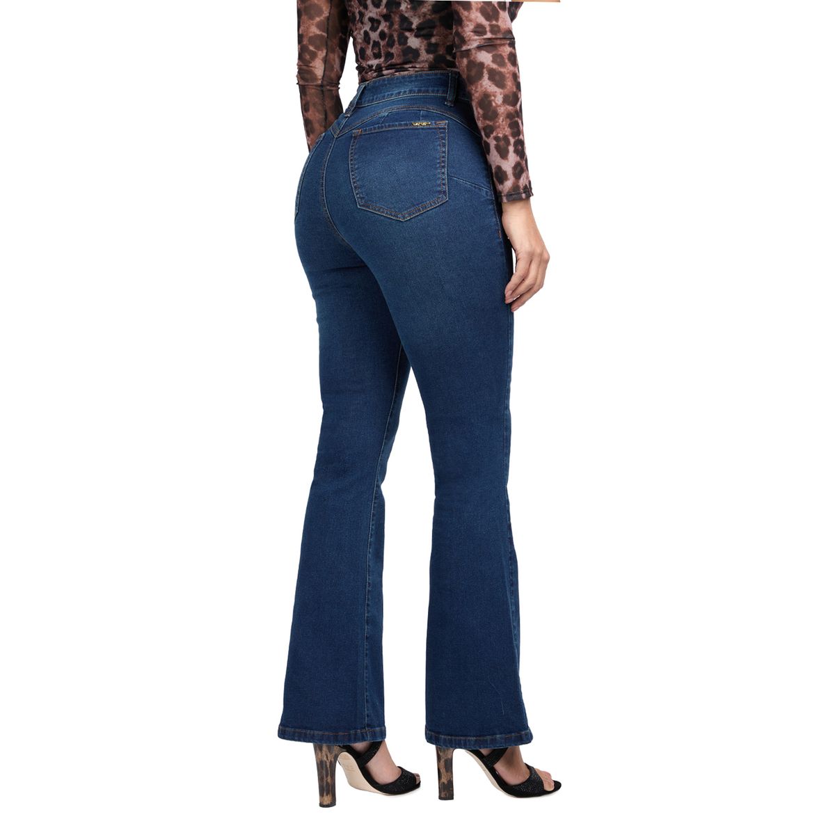 VRP BY VIVIANA RIVAS PLATA - Jean Flare Tiro Alto Mujer VRP By Viviana Rivas Plata