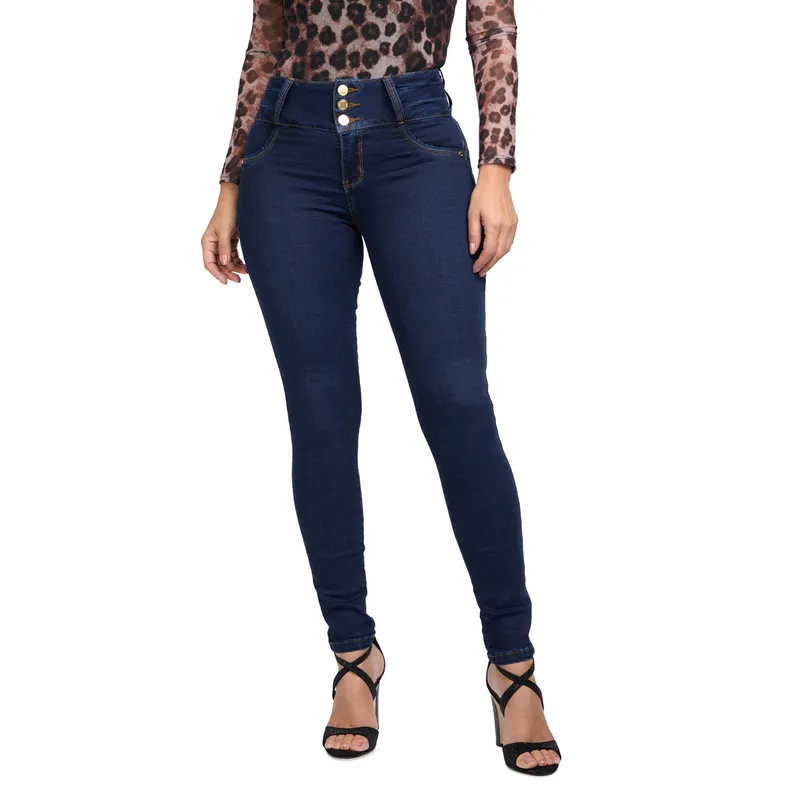 VRP BY VIVIANA RIVAS PLATA - Jean Skinny Tiro Alto Mujer Vrp By Viviana Rivas Plata