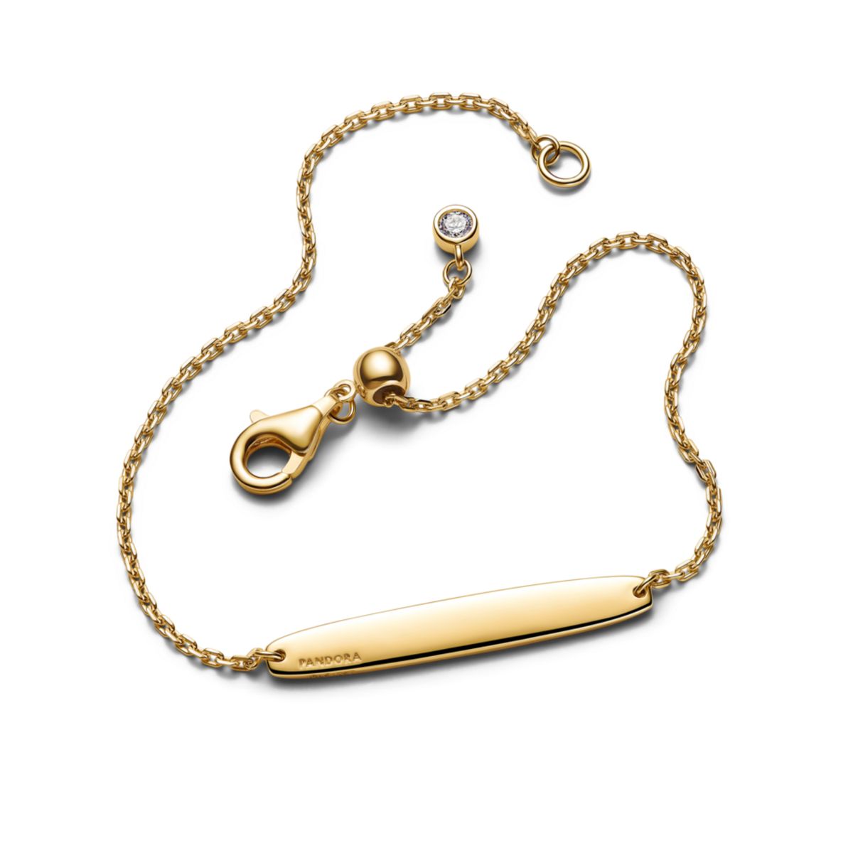 PANDORA - Brazalete De Cadena Con Barra Grabable