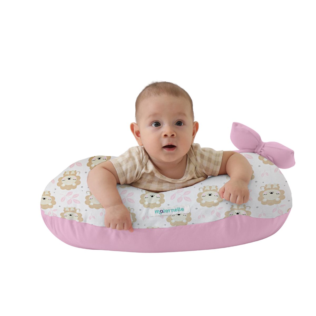 MATERNELLE - Almohada Lactancia 5 en 1 Rosa Elefante