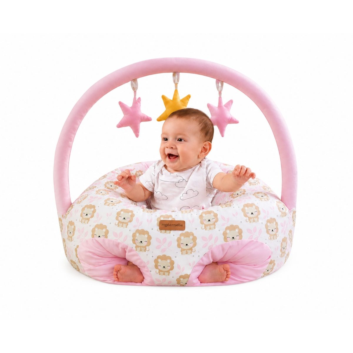 MATERNELLE - Puff de Descanso Bebe 2 En 1 Leon