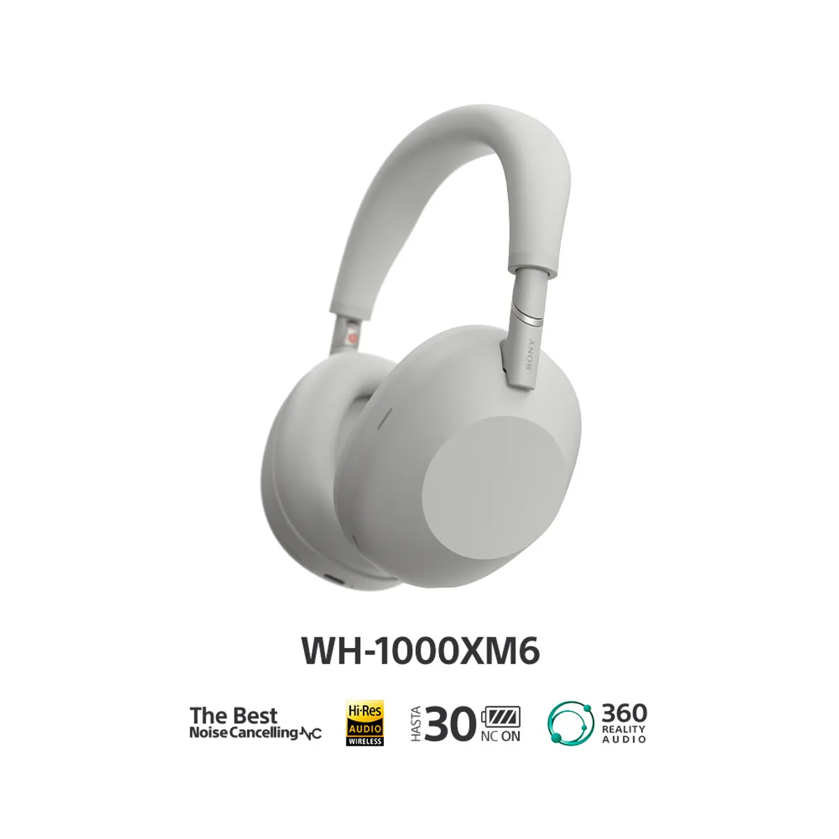SONY - Audífonos Bluetooth SONY con Noise Cancelling WH-1000XM6