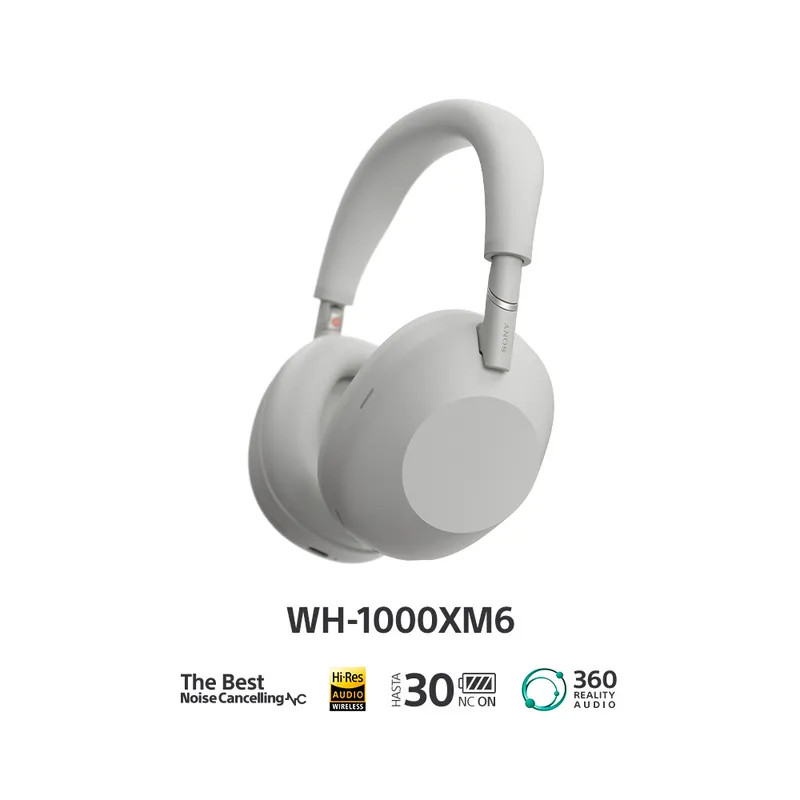 SONY - Audífonos Bluetooth SONY con Noise Cancelling WH-1000XM6